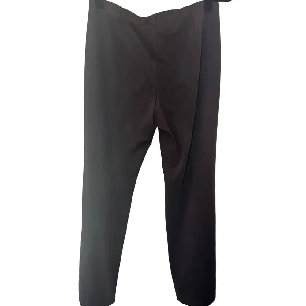 Eileen Fisher brown pull on Straight leg tencel lyocell blend pants Size Medium - Picture 3 of 8